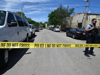 A 36-year-old male victim is being shot multiple times and killed in Chicago, Illinois, United States, on June 9, 2024. At approximately 8:3...