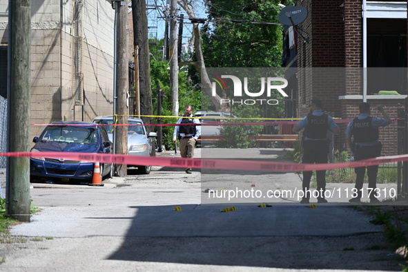 A 36-year-old male victim is being shot multiple times and killed in Chicago, Illinois, United States, on June 9, 2024. At approximately 8:3...