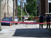 A 36-year-old male victim is being shot multiple times and killed in Chicago, Illinois, United States, on June 9, 2024. At approximately 8:3...