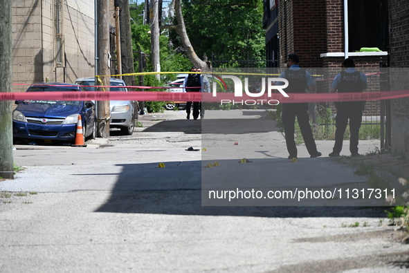 A 36-year-old male victim is being shot multiple times and killed in Chicago, Illinois, United States, on June 9, 2024. At approximately 8:3...