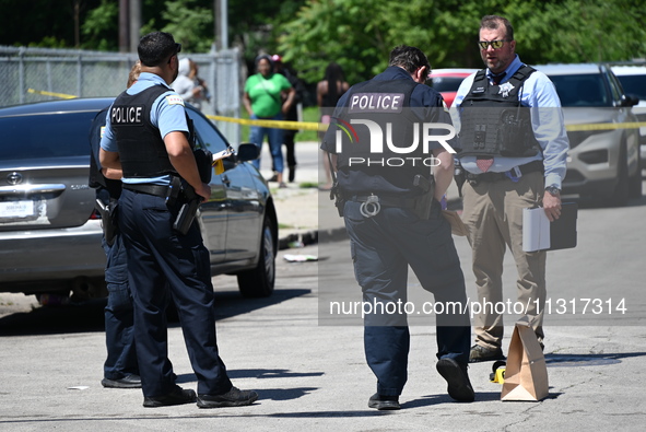 A 36-year-old male victim is being shot multiple times and killed in Chicago, Illinois, United States, on June 9, 2024. At approximately 8:3...