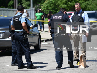 A 36-year-old male victim is being shot multiple times and killed in Chicago, Illinois, United States, on June 9, 2024. At approximately 8:3...