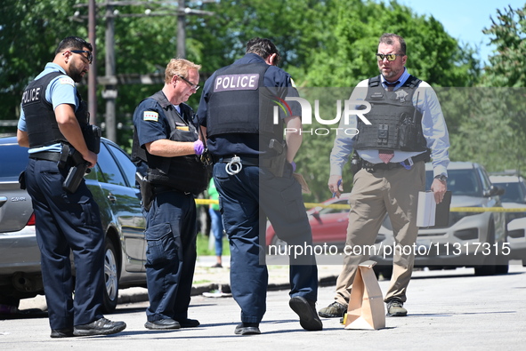 A 36-year-old male victim is being shot multiple times and killed in Chicago, Illinois, United States, on June 9, 2024. At approximately 8:3...