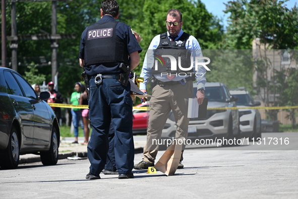 A 36-year-old male victim is being shot multiple times and killed in Chicago, Illinois, United States, on June 9, 2024. At approximately 8:3...