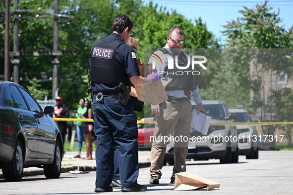 A 36-year-old male victim is being shot multiple times and killed in Chicago, Illinois, United States, on June 9, 2024. At approximately 8:3...