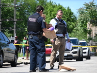 A 36-year-old male victim is being shot multiple times and killed in Chicago, Illinois, United States, on June 9, 2024. At approximately 8:3...