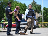 A 36-year-old male victim is being shot multiple times and killed in Chicago, Illinois, United States, on June 9, 2024. At approximately 8:3...