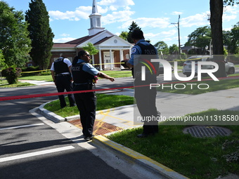 A 19-year-old male is being shot multiple times in Chicago, Illinois, United States, on June 9, 2024. At approximately 4:32 p.m., Sunday aft...