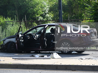 A 28-year-old male victim is being shot multiple times and killed in a shooting in Chicago, Illinois, United States, on June 9, 2024. At app...