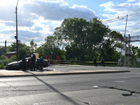 A 28-year-old male victim is being shot multiple times and killed in a shooting in Chicago, Illinois, United States, on June 9, 2024. At app...