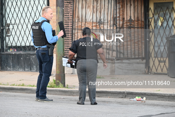 Two people are being injured in a shooting in Chicago, Illinois, United States, on June 9, 2024. At approximately 6:37 p.m., Sunday evening...