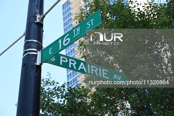 Police are present outside 1600 S. Prairie Avenue in Chicago, Illinois, United States, on June 10, 2024. Chicago police are on the scene at...