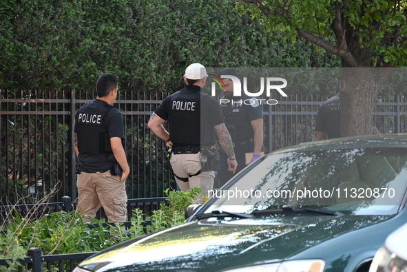 Chicago police are investigating at the apartment complex. Police presence is outside 1600 S. Prairie Avenue in Chicago, Illinois, United St...