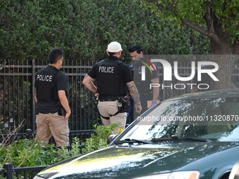 Chicago police are investigating at the apartment complex. Police presence is outside 1600 S. Prairie Avenue in Chicago, Illinois, United St...