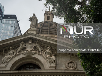 A statue of Lady Justice is standing at The Court of Final Appeal in Hong Kong, on June 11, 2024. (