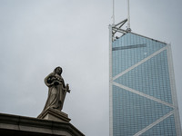 A statue of Lady Justice is standing at The Court of Final Appeal in Hong Kong, on June 11, 2024. (