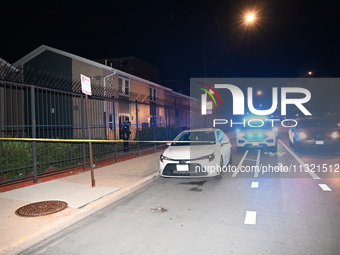 An 18-year-old male is being seriously injured in a shooting in Chicago, Illinois, United States, on June 10, 2024. At approximately 11:20 p...