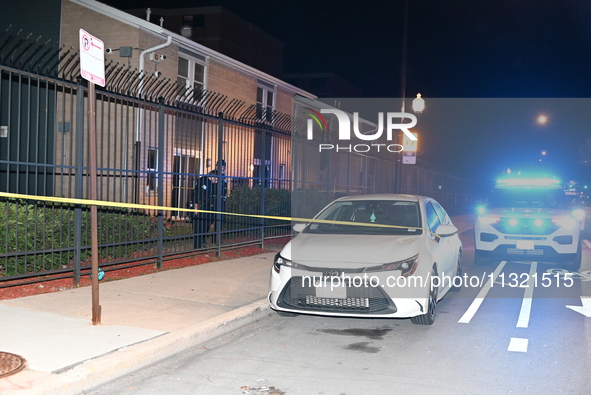 An 18-year-old male is being seriously injured in a shooting in Chicago, Illinois, United States, on June 10, 2024. At approximately 11:20 p...