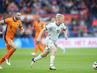 Hakon Arnar Haraldsson Left Winger of Iceland and LOSC Lille during the international friendly match between Netherlands and Iceland at De K...