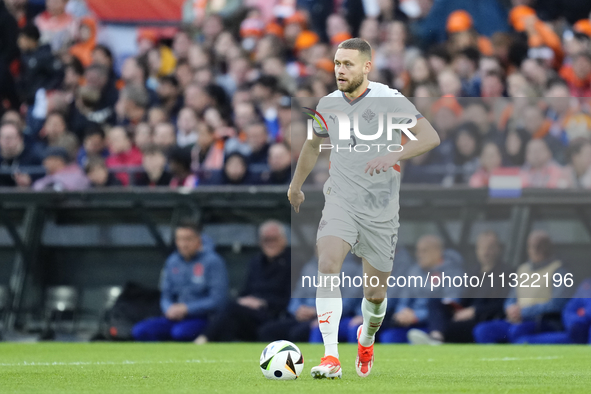 Sverrir Ingi Ingason Centre-Back of Iceland and FC Midtjylland during the international friendly match between Netherlands and Iceland at De...