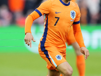 Xavi Simons Attacking Midfield of Netherland and RB Leipzig during the international friendly match between Netherlands and Iceland at De Ku...