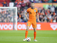 Stefan de Vrij Centre-Back of Netherland and Inter Milan during the international friendly match between Netherlands and Iceland at De Kuip...