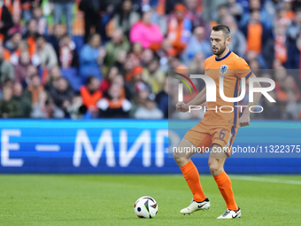 Stefan de Vrij Centre-Back of Netherland and Inter Milan during the international friendly match between Netherlands and Iceland at De Kuip...