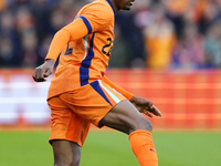 Denzel Dumfries Right Midfield of Netherland and Inter Milan during the international friendly match between Netherlands and Iceland at De K...