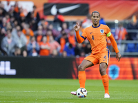 Virgil van Dijk Centre-Back of Netherland and Liverpool FC during the international friendly match between Netherlands and Iceland at De Kui...