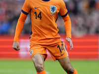 Tijjani Reijnders Central Midfield of Netherland and AC Milan during the international friendly match between Netherlands and Iceland at De...