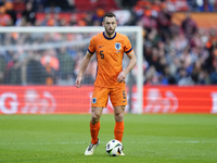 Stefan de Vrij Centre-Back of Netherland and Inter Milan during the international friendly match between Netherlands and Iceland at De Kuip...