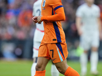 Xavi Simons Attacking Midfield of Netherland and RB Leipzig during the international friendly match between Netherlands and Iceland at De Ku...