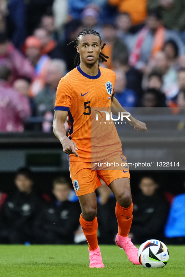 Nathan Ake Centre-Back of Netherland and Manchester City during the international friendly match between Netherlands and Iceland at De Kuip...