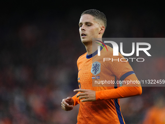 Joey Veerman Central Midfield of Netherland and PSV Eindhoven during the international friendly match between Netherlands and Iceland at De...