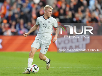 Hakon Arnar Haraldsson Left Winger of Iceland and LOSC Lille during the international friendly match between Netherlands and Iceland at De K...