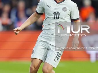 Hakon Arnar Haraldsson Left Winger of Iceland and LOSC Lille during the international friendly match between Netherlands and Iceland at De K...