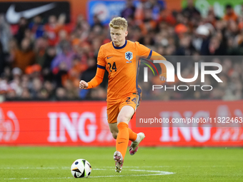 Jerdy Schouten Defensive Midfield of Netherland and PSV Eindhoven during the international friendly match between Netherlands and Iceland at...