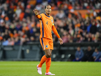 Virgil van Dijk Centre-Back of Netherland and Liverpool FC during the international friendly match between Netherlands and Iceland at De Kui...