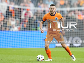 Stefan de Vrij Centre-Back of Netherland and Inter Milan during the international friendly match between Netherlands and Iceland at De Kuip...