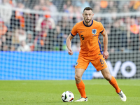 Stefan de Vrij Centre-Back of Netherland and Inter Milan during the international friendly match between Netherlands and Iceland at De Kuip...