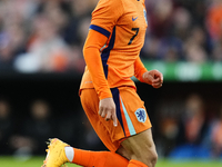 Xavi Simons Attacking Midfield of Netherland and RB Leipzig during the international friendly match between Netherlands and Iceland at De Ku...