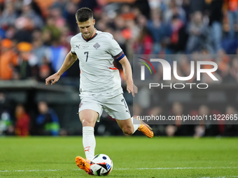 Johann Berg Gudmundsson Right Winger of Iceland and Burnley FC during the international friendly match between Netherlands and Iceland at De...