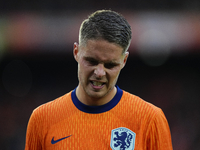 Joey Veerman Central Midfield of Netherland and PSV Eindhoven reacts during the international friendly match between Netherlands and Iceland...