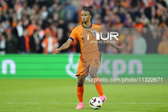 Nathan Ake Centre-Back of Netherland and Manchester City during the international friendly match between Netherlands and Iceland at De Kuip...