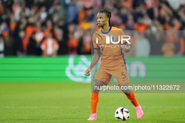 Nathan Ake Centre-Back of Netherland and Manchester City during the international friendly match between Netherlands and Iceland at De Kuip...