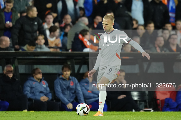 Jon Dagur Thorsteinsson Left Winger of Iceland and Oud-Heverlee Leuven during the international friendly match between Netherlands and Icela...