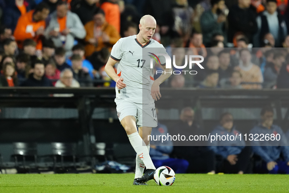 Valgeir Lunddal Fridriksson Right-Back of Iceland and BK Hacken during the international friendly match between Netherlands and Iceland at D...