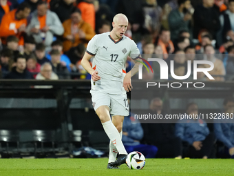 Valgeir Lunddal Fridriksson Right-Back of Iceland and BK Hacken during the international friendly match between Netherlands and Iceland at D...