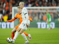 Stefan Teitur Thordarson Central Midfield of Iceland and Silkeborg IF during the international friendly match between Netherlands and Icelan...