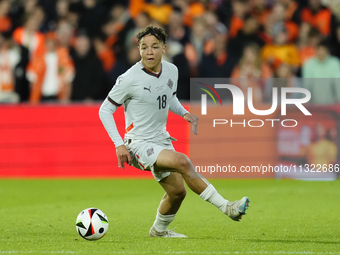 Mikael Anderson Left Winger of Iceland and Aarhus GF during the international friendly match between Netherlands and Iceland at De Kuip on J...